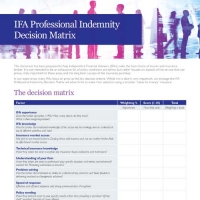 IFA Professional Indemnity Review Matrix