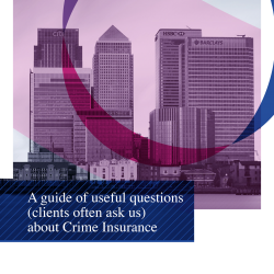 A Guide to Crime Insurance